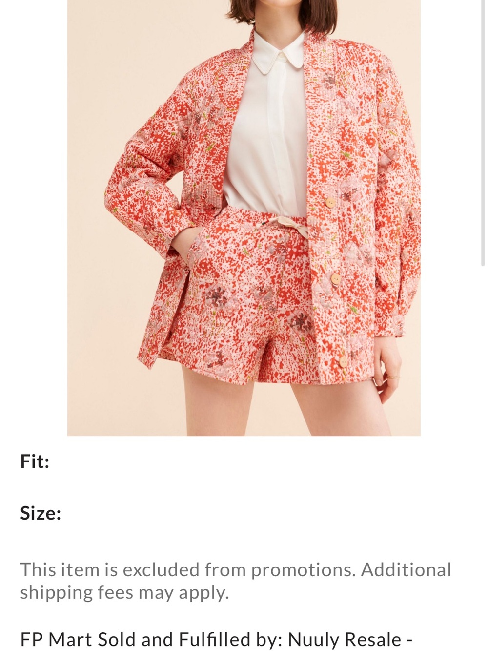 Find Me Now Tyler Quilted Coat Size Medium
